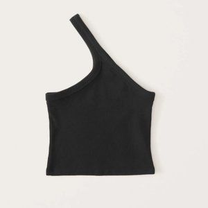 Abercrombie and Fitch Women's Ribbed Asymmetrical Tank